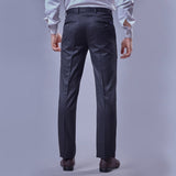Botanica Premium Black Formal Trouser – Imported Peach Finish Fabric | Smart Fit | French Fly | Classic Tailoring