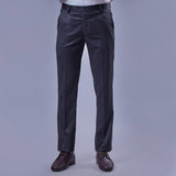 Botanica Premium Black Formal Trouser – Imported Peach Finish Fabric | Smart Fit | French Fly | Classic Tailoring