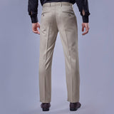 Botanica Premium Cream Formal Trouser – Imported Peach Finish Fabric | Smart Fit | French Fly | Classic Tailoring