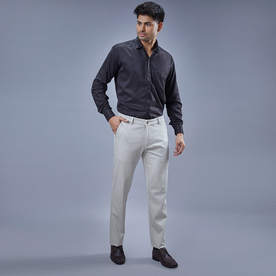 Botanica Premium Dobby Cream 4-Way Stretch Trouser