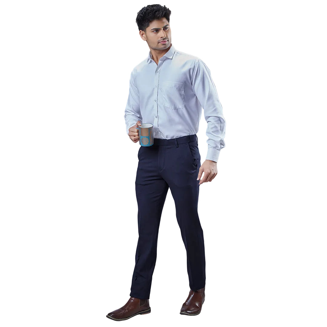 Botanica Premium Tencel 4-Way Stretch Flexi-Waist Trouser- Navy