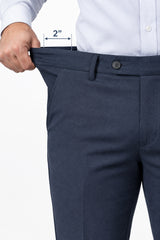 Botanica Premium Tencel 4-Way Stretch Flexi-Waist Trouser- Dk Grey