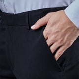 Botanica Premium Tencel 4-Way Stretch Flexi-Waist Trouser- Black