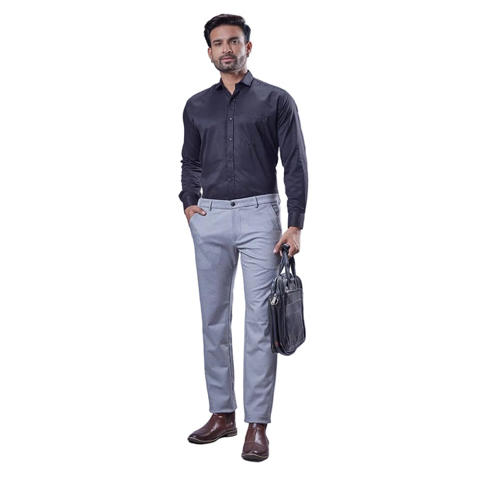 Botanica Premium 4-Way Stretch Slim Fit Trousers - LIGHT GREY