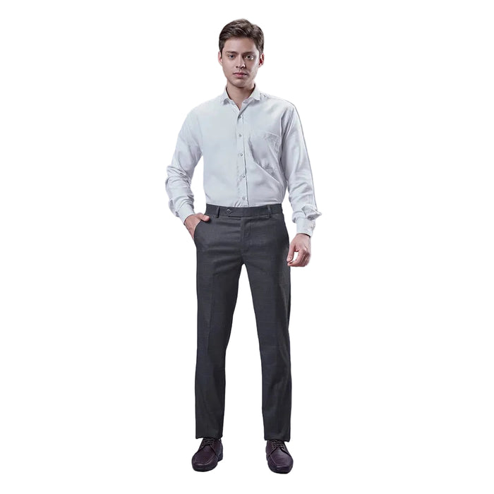 Botanica Yarn Dyed Check Formal Trousers - BLACK